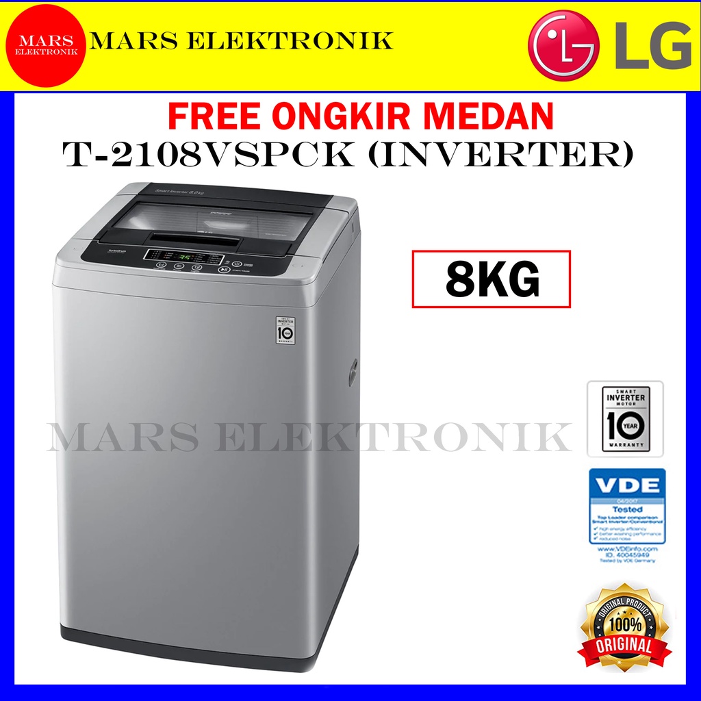 Jual Mesin Cuci Lg T Vspck Kg Smart Inverter T Vspck