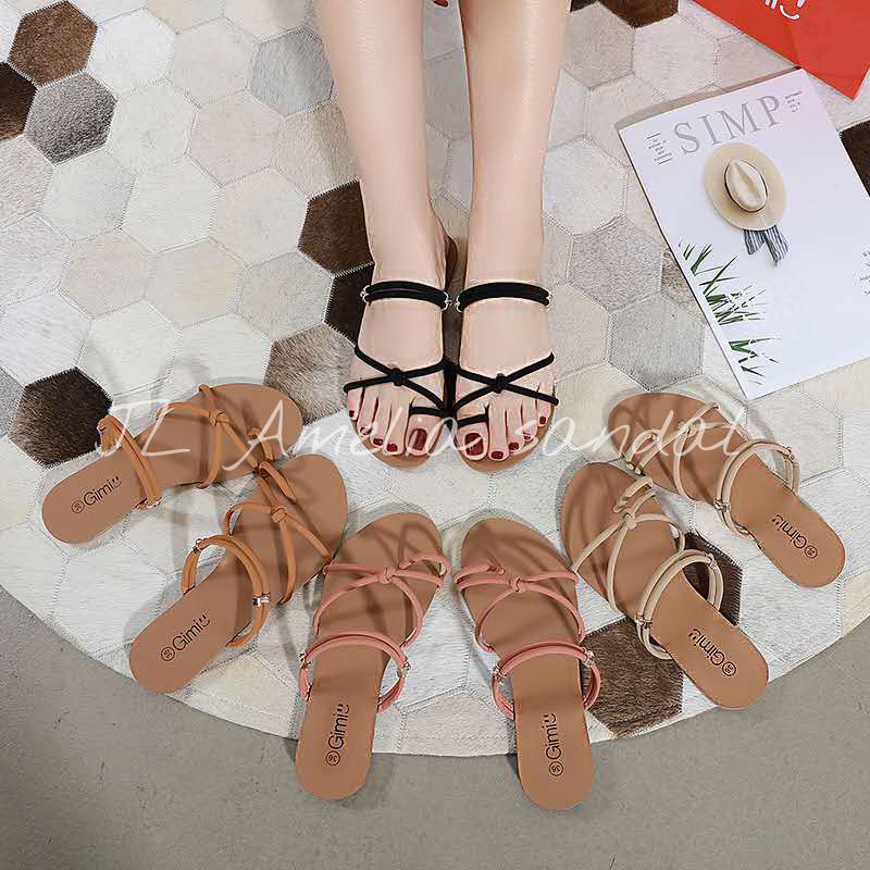 Jual Sandal Wanita Teplek Motif Tali Jempol Silang Shopee Indonesia