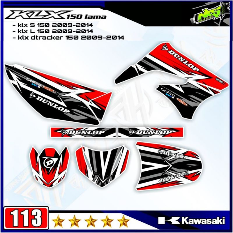 Jual Decal Sticker Striping Variasi Fullbody Klx Lama