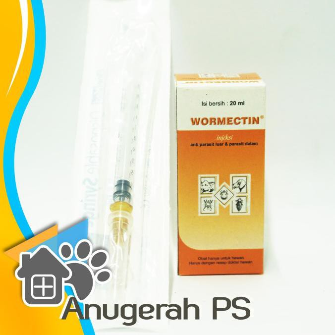 Jual Wormectin Injeksi Ml Obat Scabies Kutu Caplax Cacing Shopee