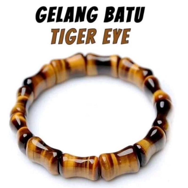 Jual Gelang Batu Alam Tiger Eye Biduri Sepah Model Tulang Original