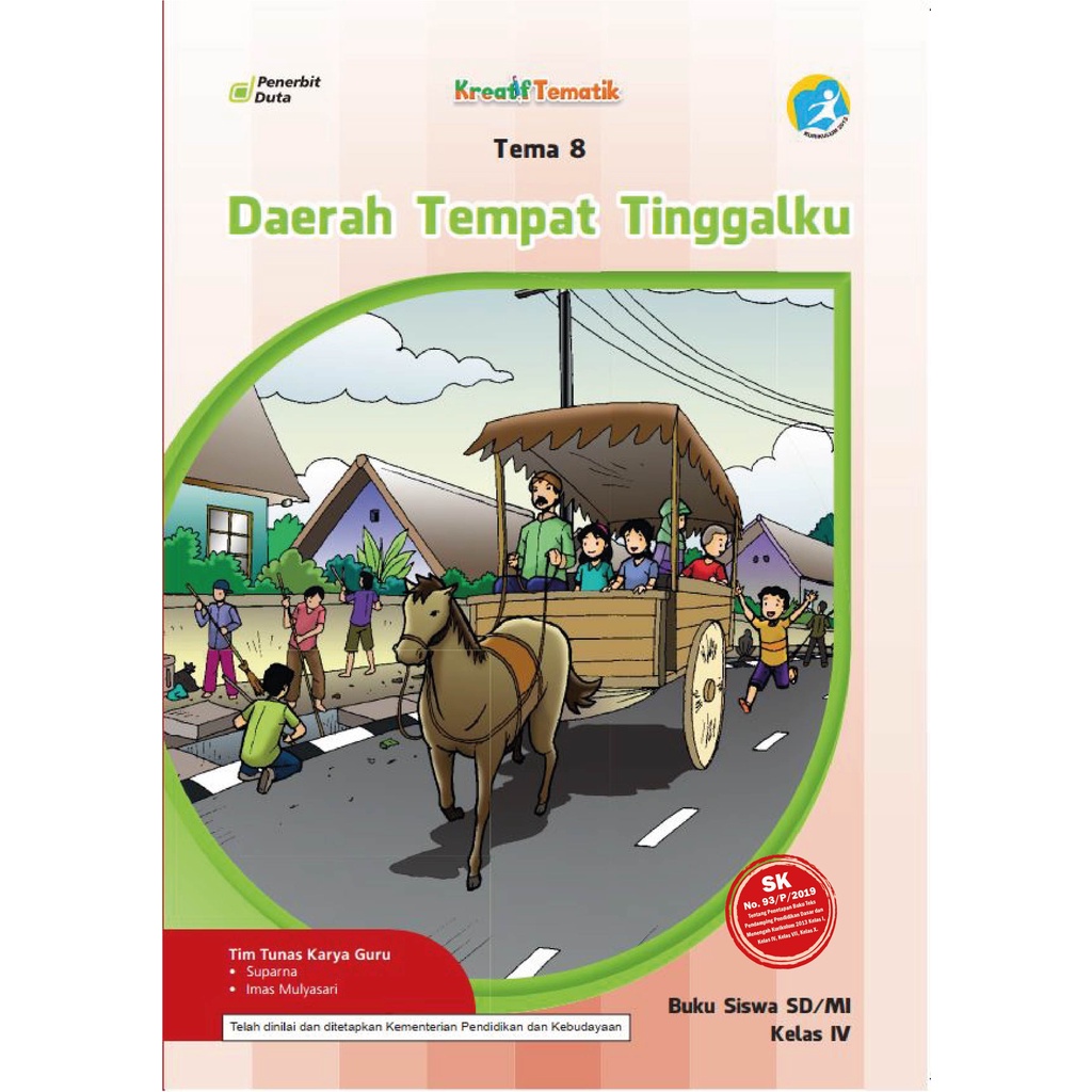 Jual Buku Kreatif Tematik Tema Daerah Tempat Tinggalku Buku Siswa Sd