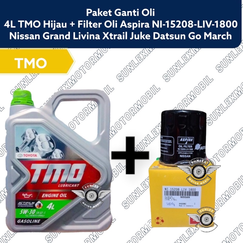 Jual Paket Ganti Oli L Tmo Hijau W Bensin Ni Liv