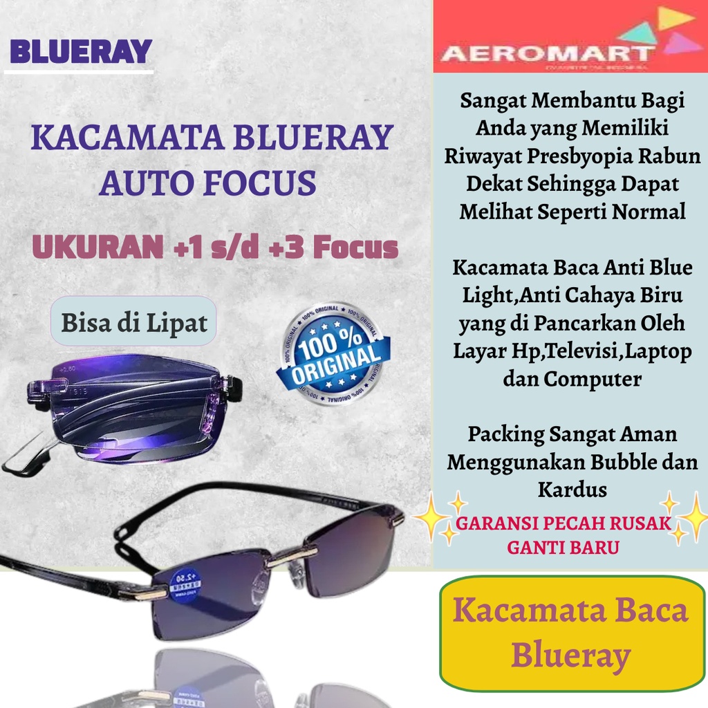 Jual Kacamata Baca Auto Focus Plus Blueray Dan Buat Jalan Wanita Pria