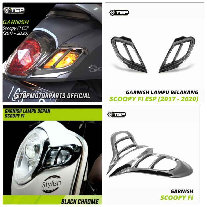 Jual Garnish Lampu Sein Depan Belakang Scoopy Fi Fi Esp Th