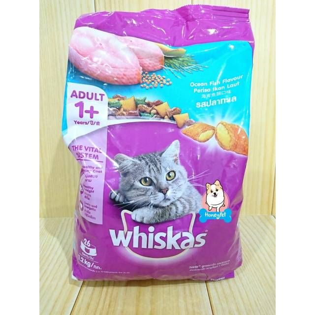 Jual Whiskas Adult Ocean Fish Kg Makanan Kucing Cat Food Shopee