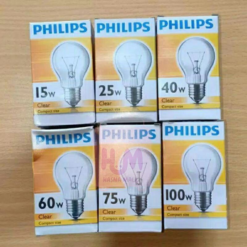 Jual Lampu Pijar Philips Si Awet 100 Watt Lampu Bohlam Lampu Kuning