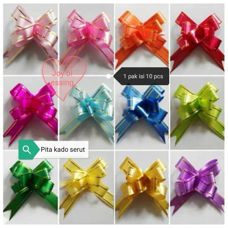 Jual Pcs Pita Kado Serut Pita Tarik List Emas Mm Shopee Indonesia