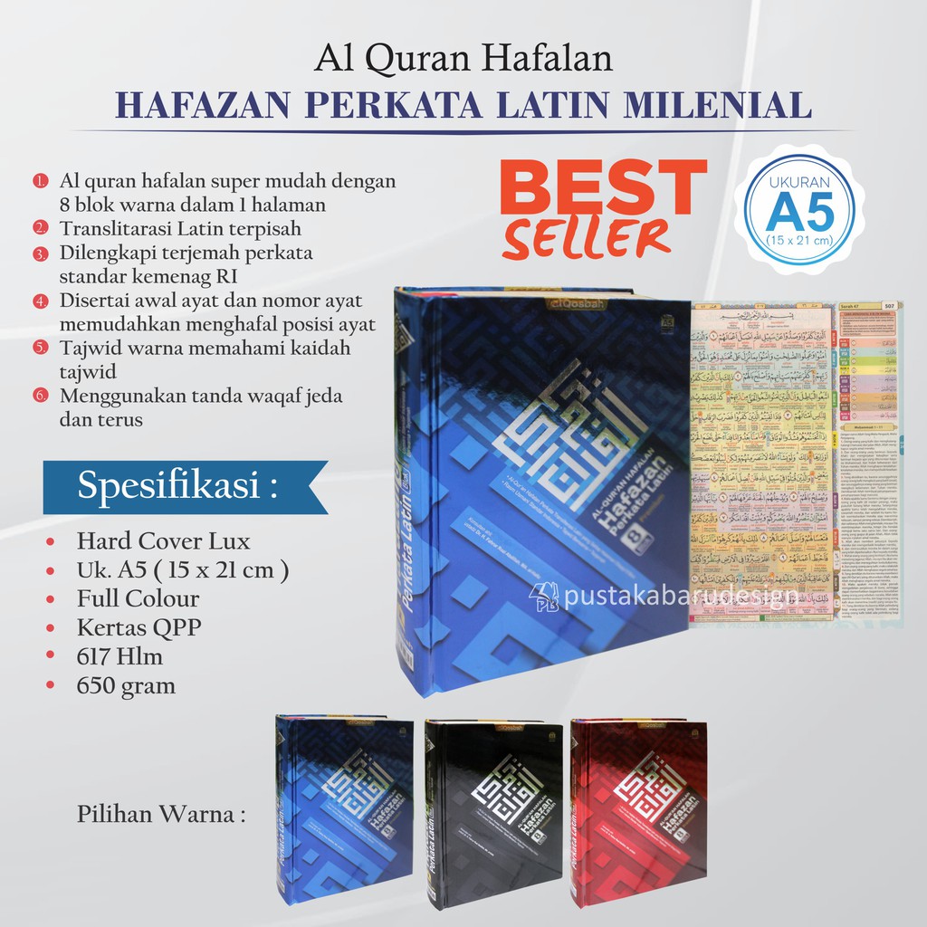 Jual Alquran Kecil Al Quran Hafalan Hafazan Perkata Latin Milenial 8