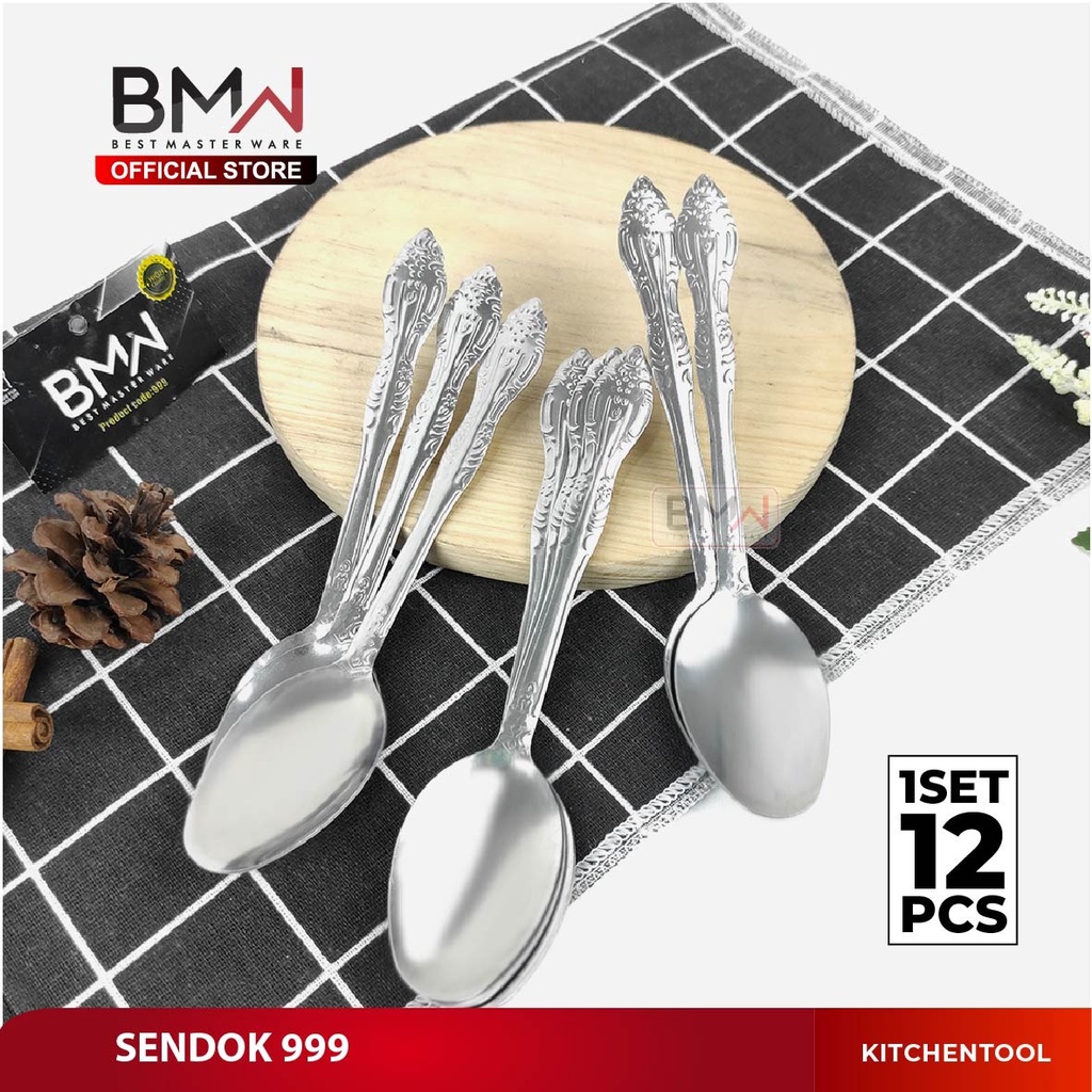 Jual Bmw Kitchenware Sendok Makan Sendok Teh Stainless Steel Gagang