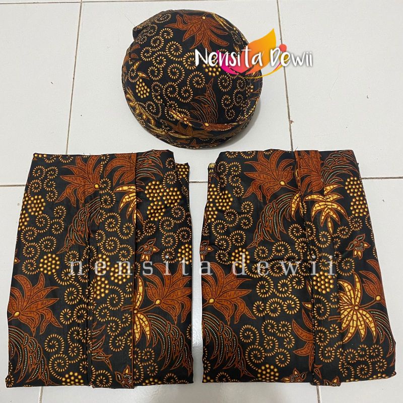 Jual Set Blangkon Jarik Instan Ukel Waru Shopee Indonesia