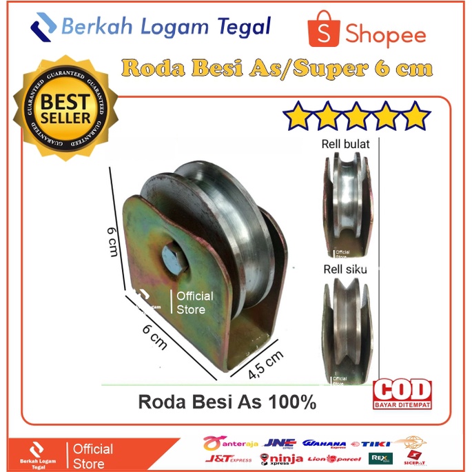 Jual Roda Pagar Super 6 Cm Roda Pagar Roda Gerbang Berkualitas Shopee