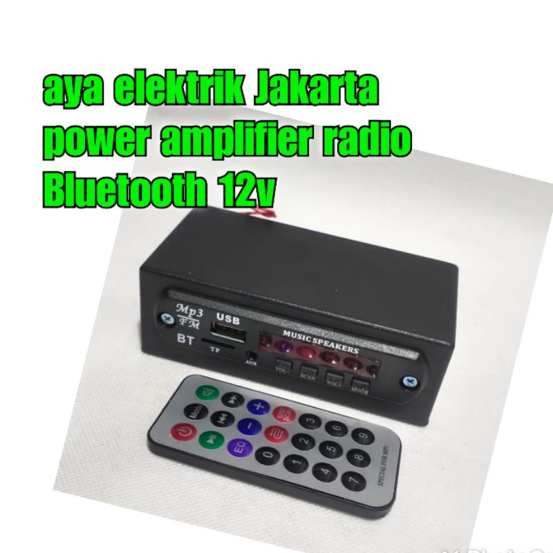 Jual Ayabdg Ampli Mini V Mp Bluetooth Usb Fm Amplifier Rakitan