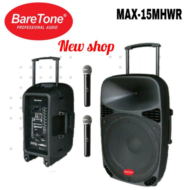 Jual Speaker Portable Baretone Mhwr Original Bluetooth Usb Inch