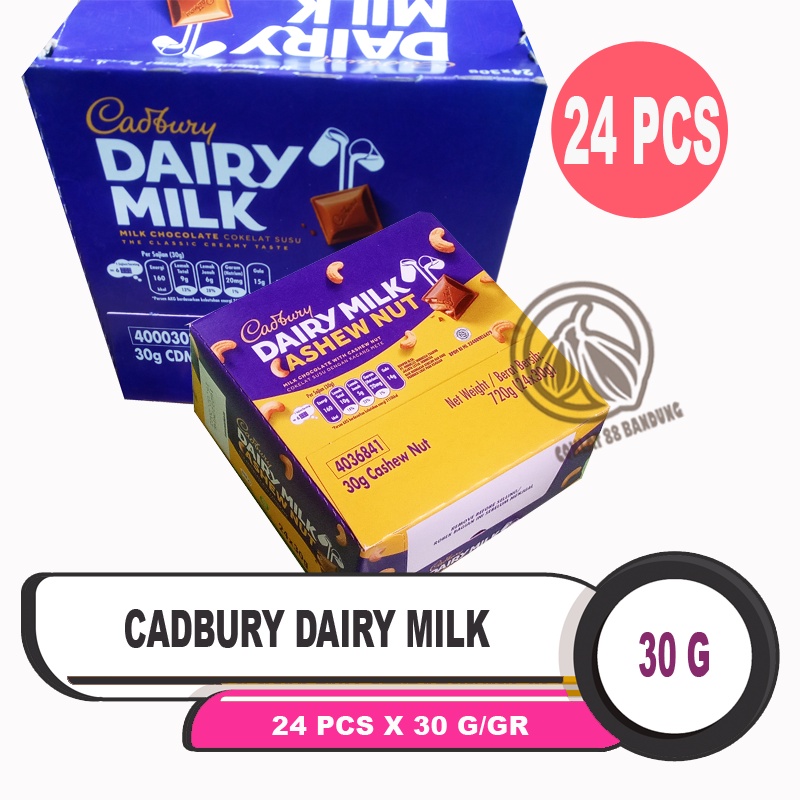 Jual Cadbury Dairy Milk Gr Gram Pcs Box Cokelat Cadbury Dairy