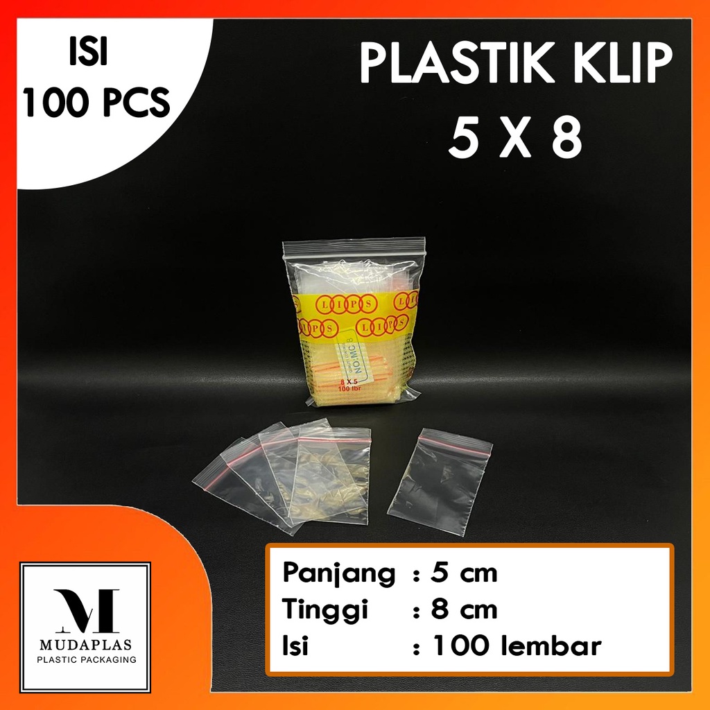 Jual Plastik Klip 5x8 5 X 8 Cm Isi 100 Lembar Shopee Indonesia