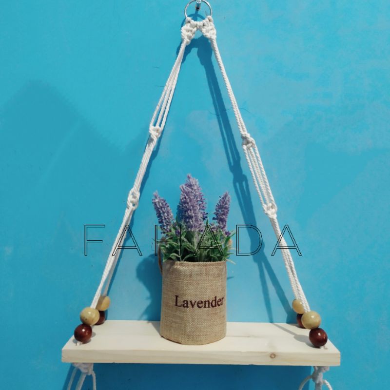 Jual RAK MACRAME RAK AMBALAN RAK DINDING MINIMALIST Shopee Indonesia