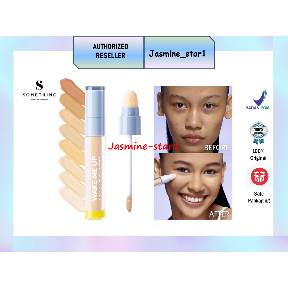 Jual Somethinc Wake Me Up Hd Blur Full Coverage Concealer Shopee