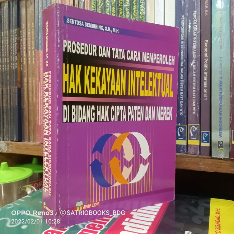 Jual Prosedur Dan Tata Cara Memperoleh Hak Kekayaan Intelektual Di