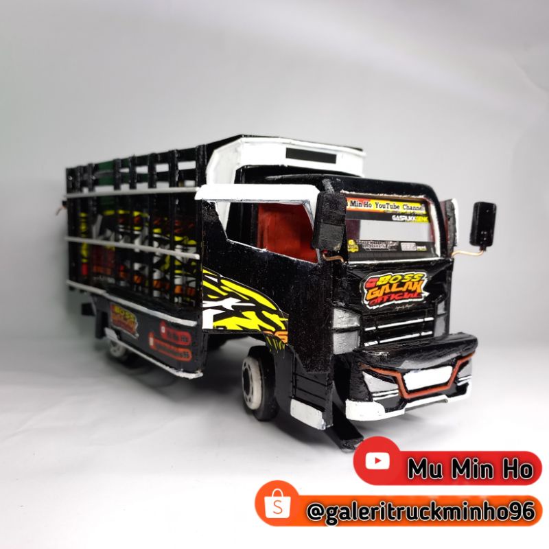 Jual Miniatur Truck Oleng Boss Galak Hidrolik Buka Tutup Shopee Indonesia