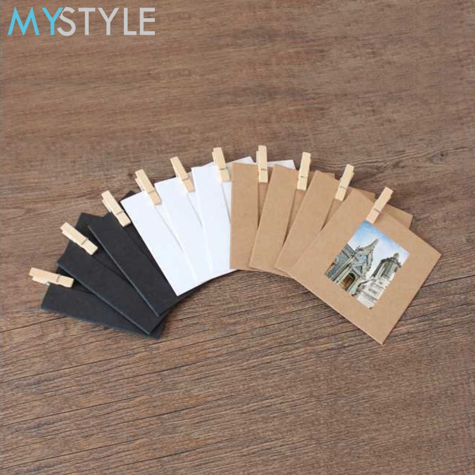 Jual MYSTYLE KOREAN PHOTO FRAME 2R POLOS HITAM PUTIH COKELAT FOTO