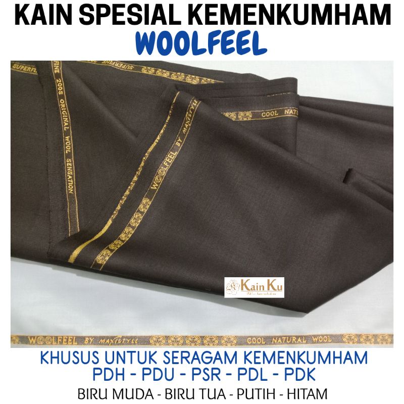 Jual KAIN SERAGAM KEMENKUMHAM WOOLFEEL Shopee Indonesia