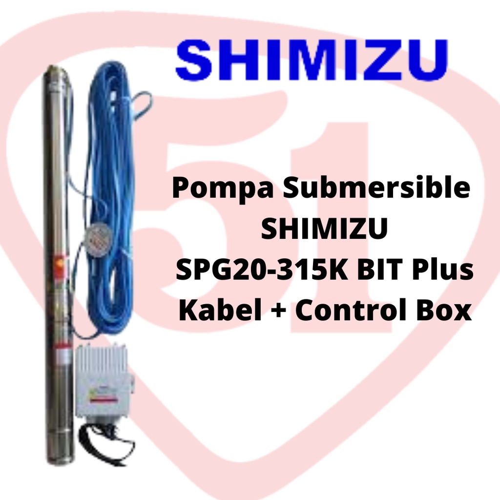 Jual Pompa Submersible Shimizu Spg K Bit Plus Kabel Control Box