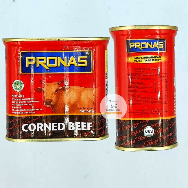 Jual Pronas Corned Beef Kornet Daging Sapi 340gram 340 Gr Shopee