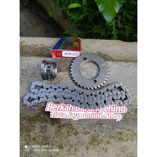 Jual Rantai Kamprat Timing Chain Lapis Tossa Grobak Roda L Mata