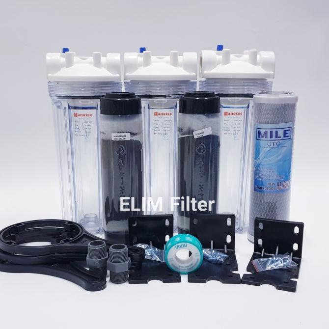 Jual Paket Filter Air Sumur Zat Besi Tinggi Housing Eugen Clear