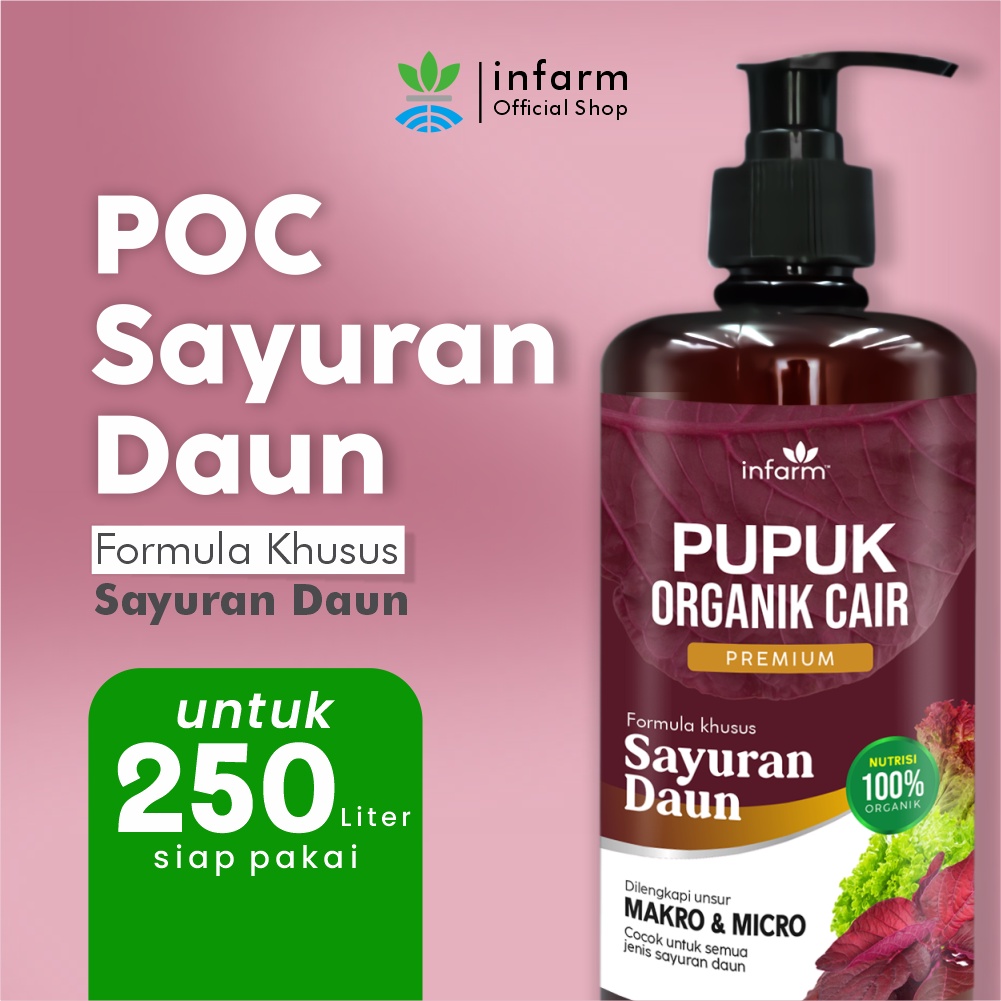 Jual INFARM Pupuk Organik Cair Tanaman Daun Sayur 500mL POC Kompos