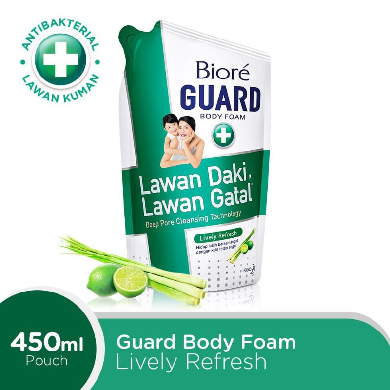 Jual Biore Guard Body Foam Ml Active Antibacterial Comfort Mild