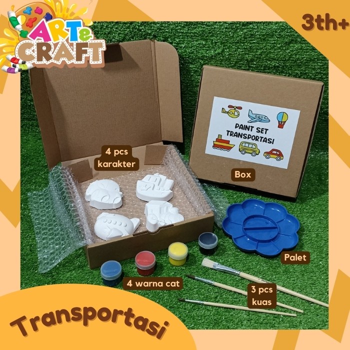 Jual Hampers Kado Ulang Tahun Set Mewarnai Melukis Patung Lukis Gypsum