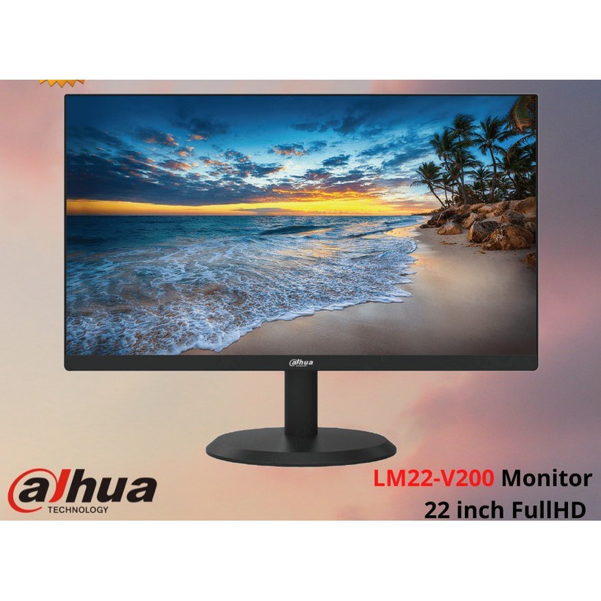 Jual Led Monitor Dahua 22 Inch DHI LM22 V200 New HDMI VGA Bezel Less