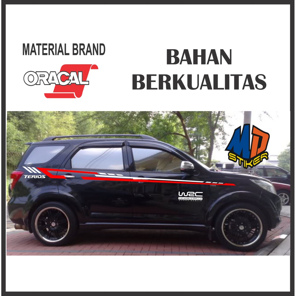 Jual Stiker Mobil Terios Sticker Cutting Variasi Rush Sigra Calya