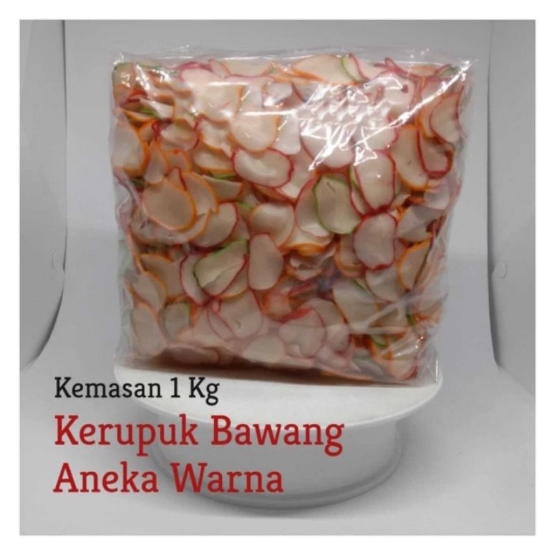 Jual Kerupuk Seblak Mentah 1 Kg Kerupuk Bawang Warna Warni Shopee