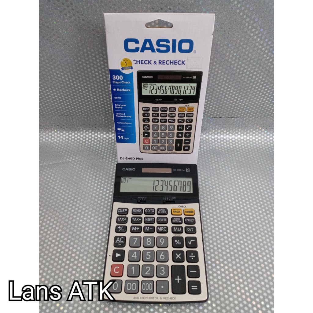 Jual Kalkulator Casio Dj D Plus Original Kalkulator Digit