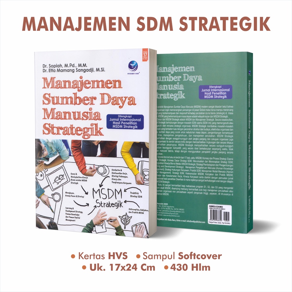 Jual Buku Belajar MSDM Manajemen Sumber Daya Manusia Strategik Sopiah