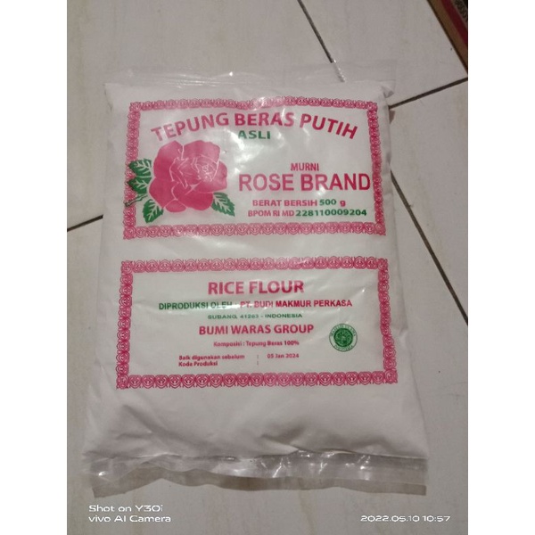 Jual Tepung Beras Putih Rose Brand 500gr Shopee Indonesia