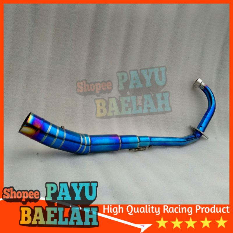 Jual Yamaha Y Zr Y Lc Blue Gold Mm Full Exhaust System Pipe