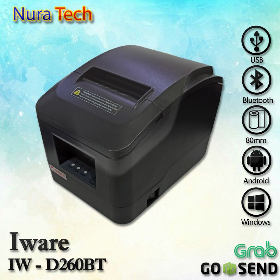 Jual Printer Kasir IWARE IW D260BT Iwd260bt Thermal 80mm USB