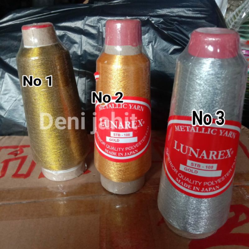 Jual Benang Bordir Metalik Benang Bordir Lunarek Made In Japan Shopee