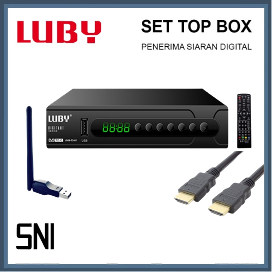 Jual Luby Set Top Box Dvbt Receiver Tv Stb Digital Dvb T T W