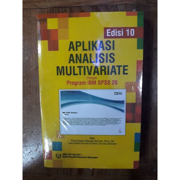 Jual Aplikasi Analisis Multivariate Dengan Program Ibm Spss Prof H