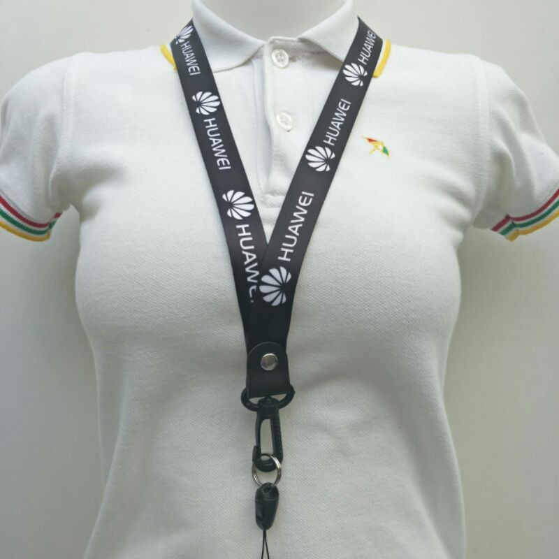 Jual Tali Gantung Hp Gantungan Hp Tali Hp Lanyard Id Card Black