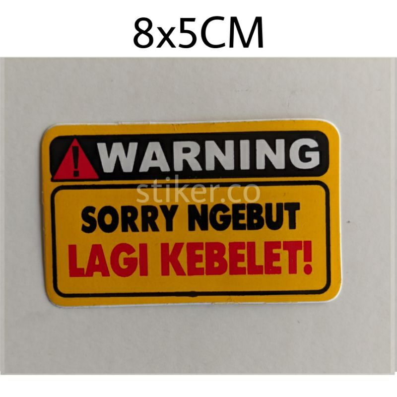 Jual STICKER GRAFTAC WARNING UKURAN 8X5 Shopee Indonesia