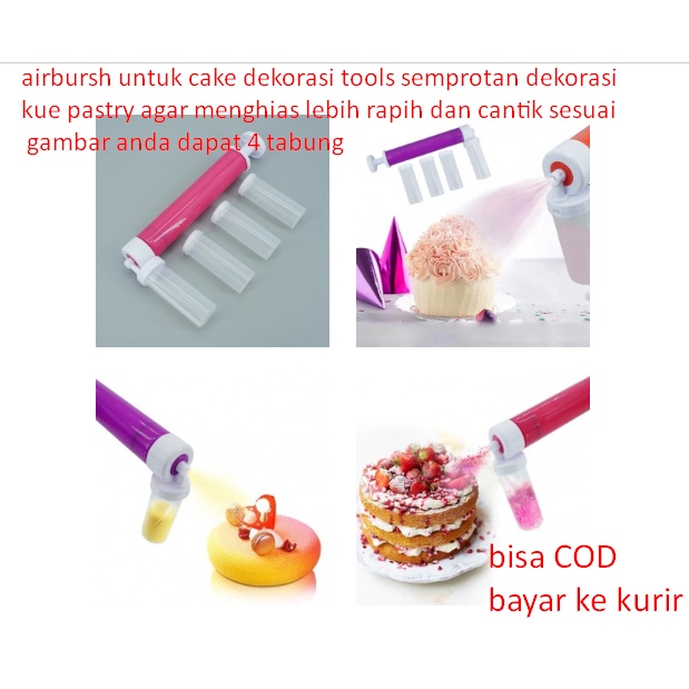 Jual Airbursh Untuk Cake Dekorasi Tools Semprotan Dekorasi Kue Pastry