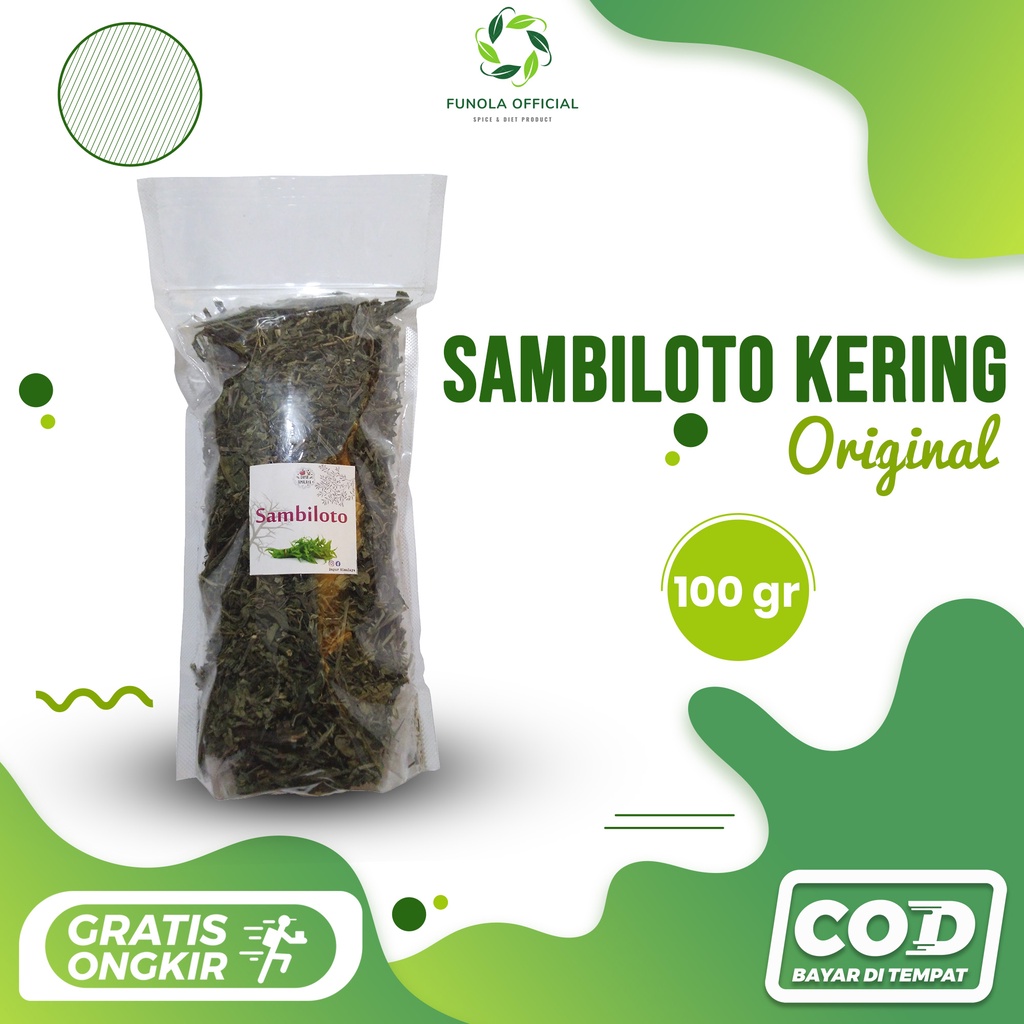 Jual Sambiloto Kering G Batang Daun Sambiroto Asli Murni Kering