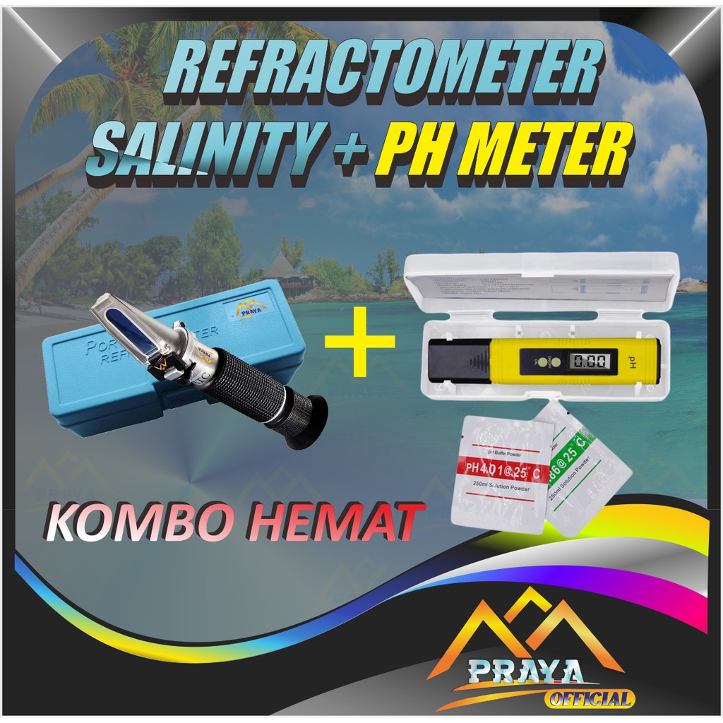 Jual Salinity Refractometer Refraktometer Alat Ukur Kadar Garam