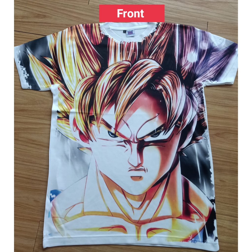 Jual KAOS DRAGON BALL AOP 12 TAG THAILAND ALL OF PRINT DEPAN BELAKANG